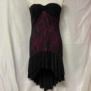 Jane Dress High Low Lace Strapless Lightly Padded Bra Vintage Size L